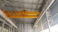 warehouse with overhead crane